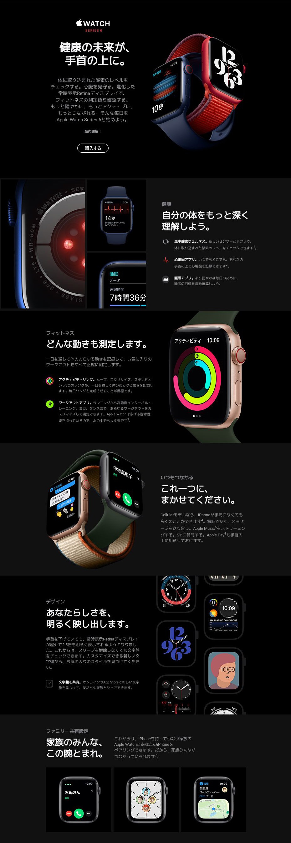 最大2000円クーポンGET】Apple Watch Series 6 GPS+Cellularモデル